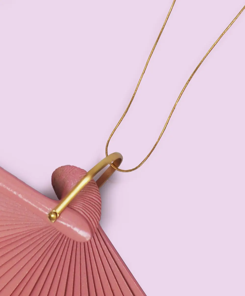 Golden chain necklace