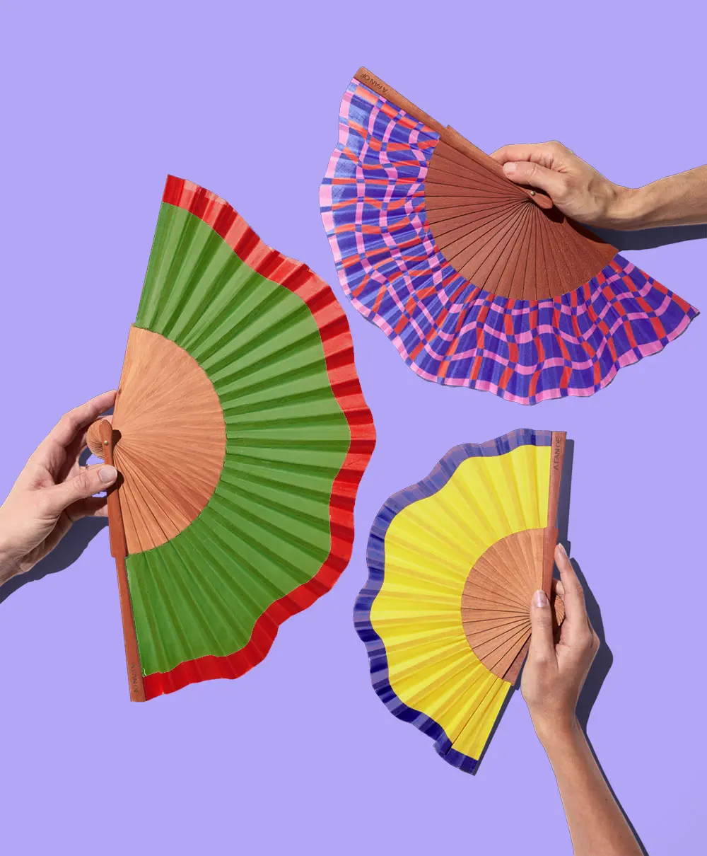 A FAN OF Abanico Éventail fan fluid shapes collection copia
