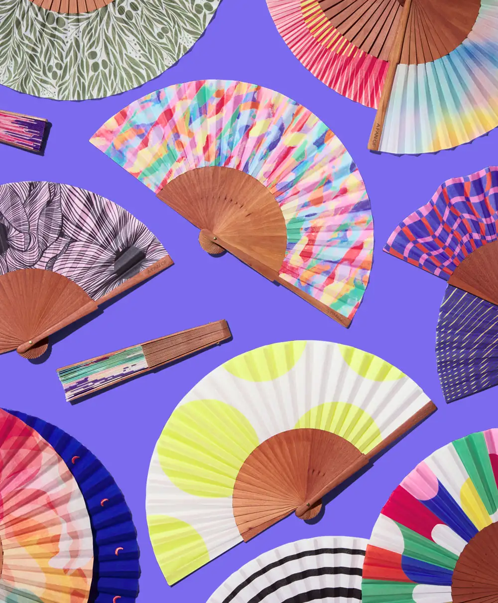 A FAN OF Abanico Éventail fan standard size collection copia