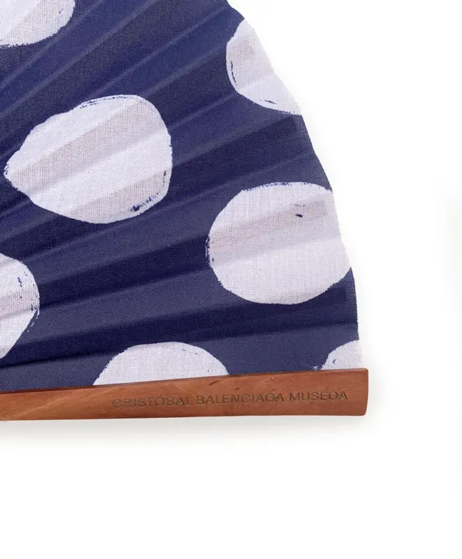 Custom-made fan designs for the Cristóbal Balenciaga Museoa using the prints from its scarves.