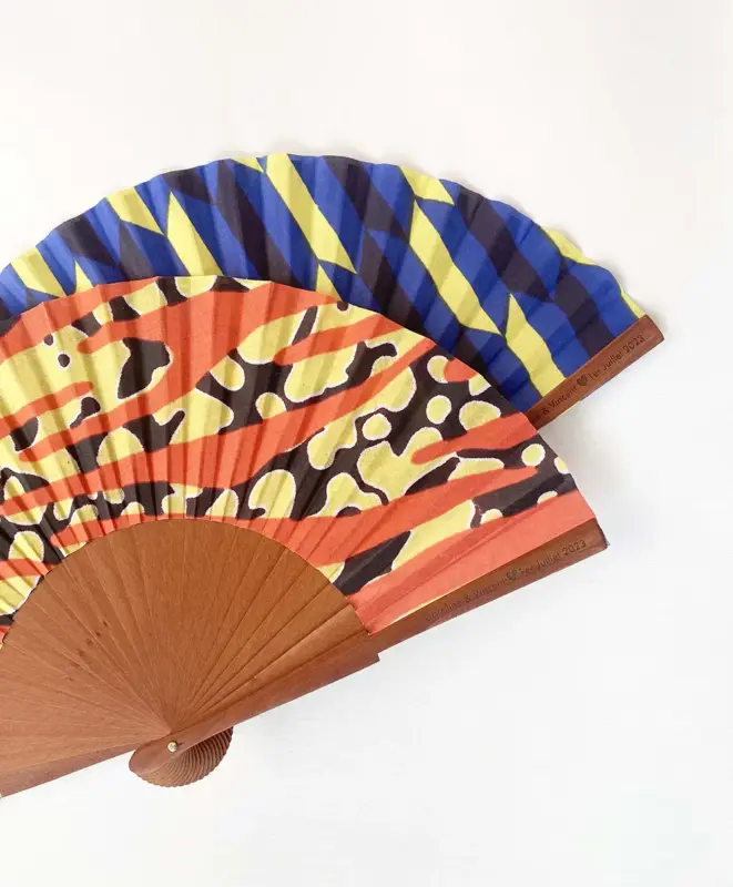 Abanicos para una boda de origen africano