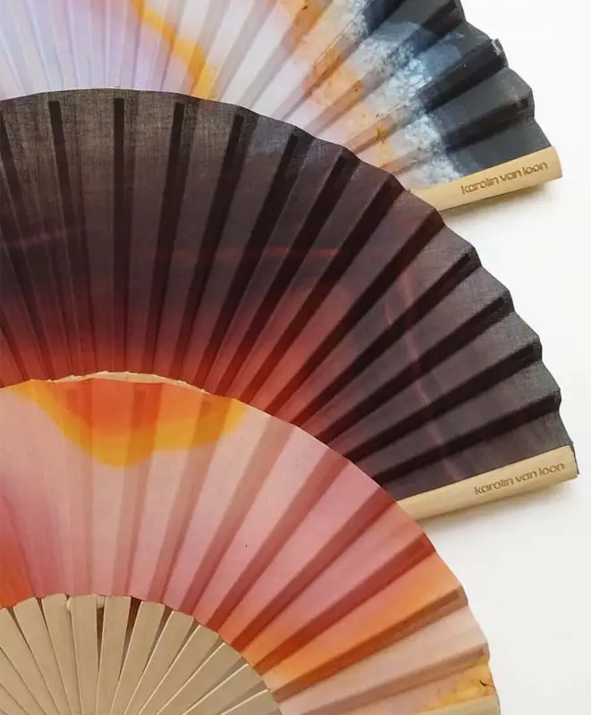 Colección de abanicos para la marca de joyas Karolin van loon