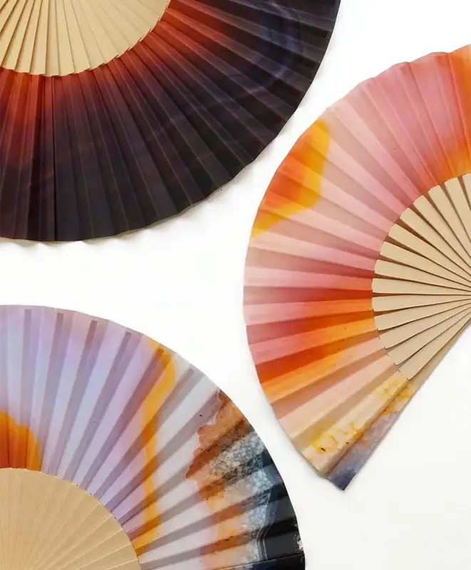 Colección de abanicos para la marca de joyas Karolin van loon